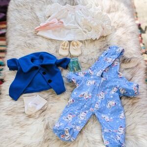 15" Babydoll Clothes - Sleeper Madeline Costume & Smocked Dress/Accessories